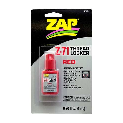 ZAP Z-71 Red Thread Lock, .20 oz