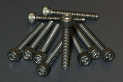 Titanium 4-40 X 3/4 Cap Head Screws (10)