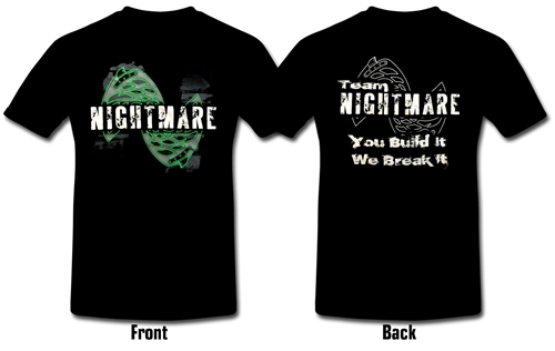 Team Nightmare Ladies T-Shirt size M