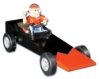 Pinecar P3920 Mad Racer Cockpit & Driver - PIN3920