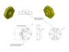 FingerTech Sumo Wheel Hub (single) - FT-SUMOHUB1