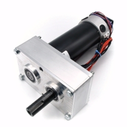 24V AmpFlow Fan-Cooled A28-400 Motor and 16:1 Reducer