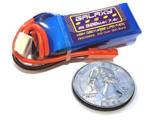 Galaxy 2S (7.4V) 300mAh Lipoly Battery Pack