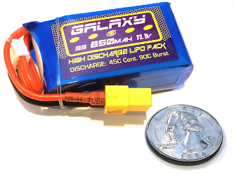 Galaxy 3S (111V) 850mAh Lipoly Battery Pack