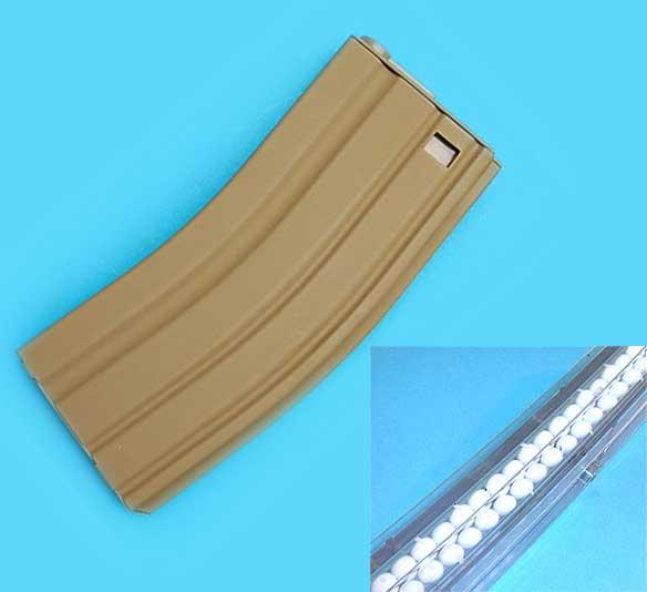 G&P 130RD metal mid-cap no winding magazine for M4 M16 Series Airsoft AEG (Sand)
