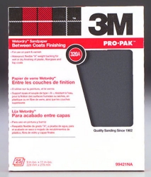 3M Wet or Dry 320 Grit (Single Sheet) Sandpaper