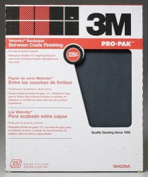3M Wet or Dry 220 Grit( Single Sheet) Sandpaper