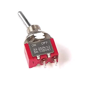 SPST Mini Toggle Switch - 5 Amp. (sold individually) 36-200-04
