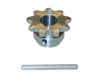 1/2 inch bore #35 pitch Sprocket and Key for AmpFlow A28, F30, and E30 motors