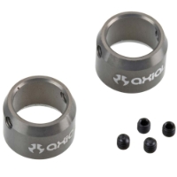 Axial Driveshaft Ring w/Setscrews Grey (2)