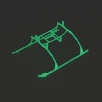 E-flite Landing Skid & Battery mount Set Glow In The Dark: BMCX