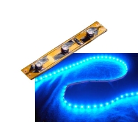 Self-Adhesive 2 inch 3 Lights LED Light Strip - Blue