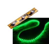 Self-Adhesive 2 inch 3 Lights LED Light Strip - Green