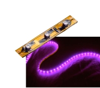 Self-Adhesive 2 inch 3 Lights LED Light Strip - Pink