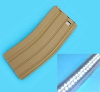 G&P 130RD metal mid-cap no winding magazine for M4 M16 Series Airsoft AEG (Sand)