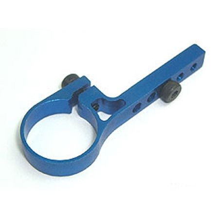 Aluminum Tail Servo Mount, Blue: Blade 400