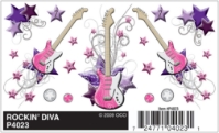 Dry Transfer Decals, Rockin' Diva