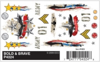 Dry Transfer Decals, Bold & Brave