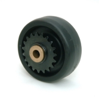 4 Inch BattleKit Hard Plastic Robot Wheel - 19-Tooth Sprocket