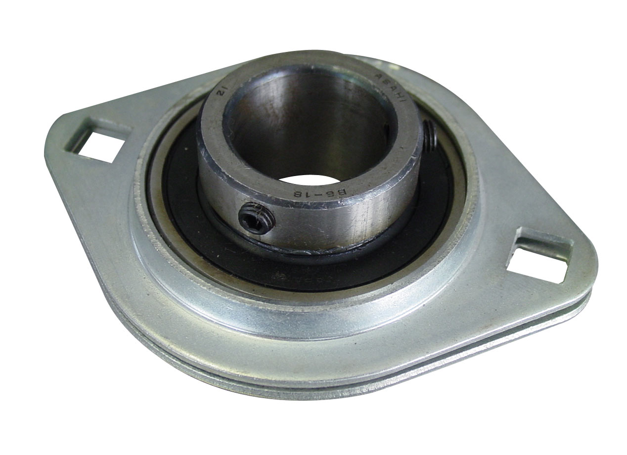 Stainless Steel Housing Contact Two-Bolt Flange Set Screw Locking Cleanline 1002-07580 Flange Block Ball Bearing Standard Duty 1.0000 in Bore
