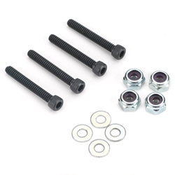 Dubro Socket Head Bolt Set with Lock Nuts, 6-32 x 1in