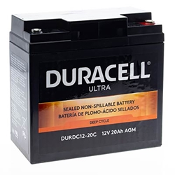 Duracell Ultra 12V 20AH M5 Insert Deep Cycle AGM SLA Battery