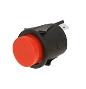 Round Red Momentary Pushbutton Switch
