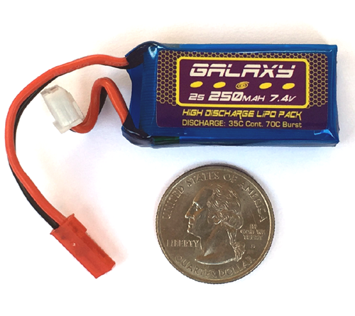 Galaxy 2S (7.4V) 250mAh Lipoly Battery Pack