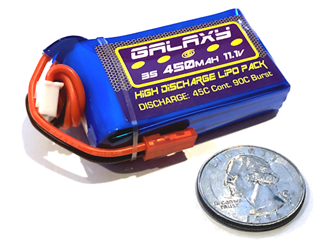 Galaxy 3S (111V) 450mAh Lipoly Battery Pack