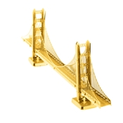 Metal Earth - GOLD San Francisco Golden Gate Bridge - Metal Sculpture Kit