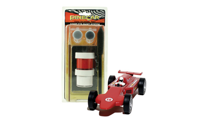 Pinecar P3957 Flamin' Red Complete Paint System