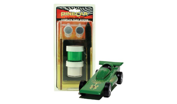 Pinecar P3958 Gear Rippin' Green Complete Paint System