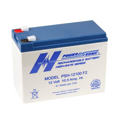 Powersonic PSH-12100 F2 12V 10.5Ah High Discharge SLA Battery