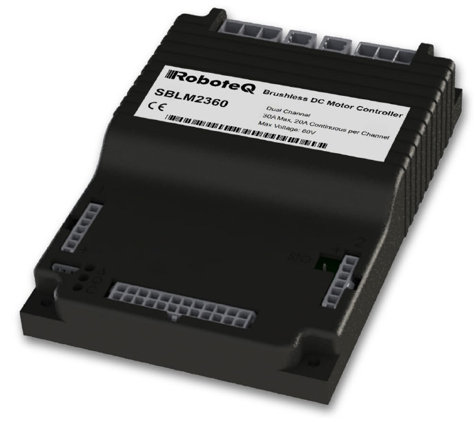 SBLM2360T Dual Channel 30A 60V Trapezoidal/Sinusoidal Brushless Motor Controller