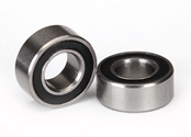 Ball bearings, black rubber sealed (5x10x4mm)