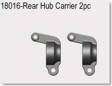 VRX1812-1821 1/18 Rear Hub Carrier 2pcs