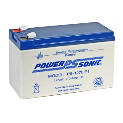 Powersonic PS-1270 12V 7AH AGM SLA Battery with F1 Terminals