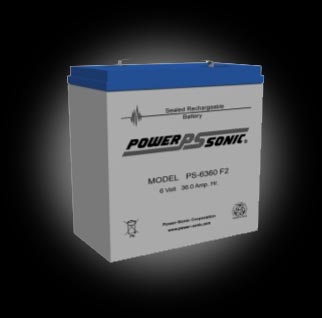Powersonic PS-6360 F2 SLA 6V 36.0Ah Battery